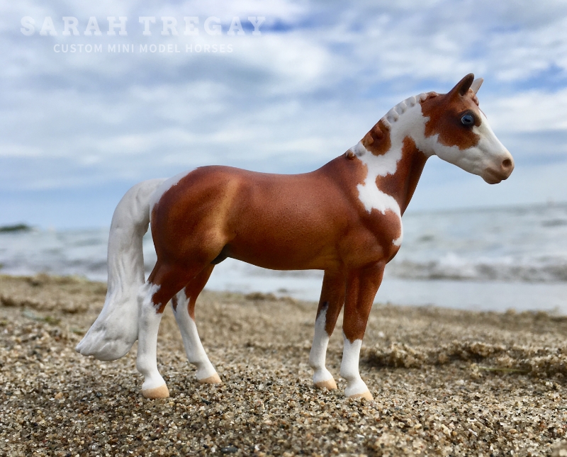 breyer stablemate custom mini model horsee, warmblood by Sarah Tregay