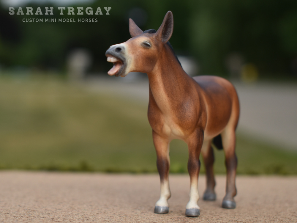 CM model horse mule Custom Breyer Stablemate (mini) by Sarah Tregay draft bay Belgian mule