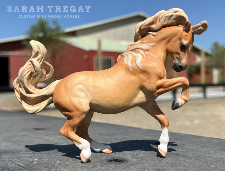 CM Breyer by Sarah Tregay, a Custom Mini/ Stablemate Model Horse chestnut/sorrel pony mare