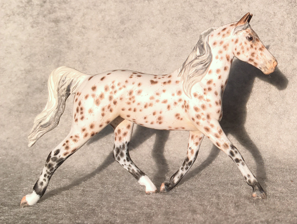 CM Breyer Prince Charming Stablemate Custom, a Arabian Appaloosa Araloosa mare by Sarah Tregay, a Custom Mini/ Stablemate Model Horse 