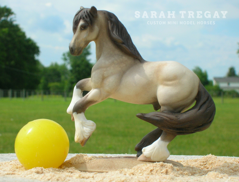 Segway, breyer stablemate custom mini model horse Vanner by Sarah Tregay