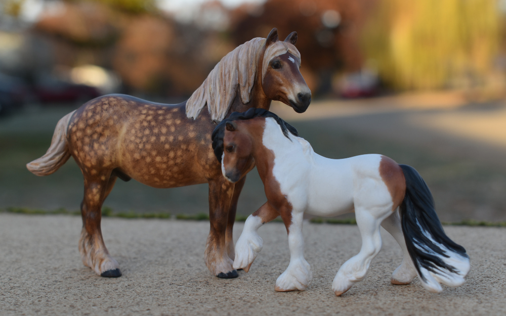 CM Breyer by Sarah Tregay, a Custom Mini/ Stablemate Model Horse to rdapple liver chestnut Rhenish German Coldblood stallion