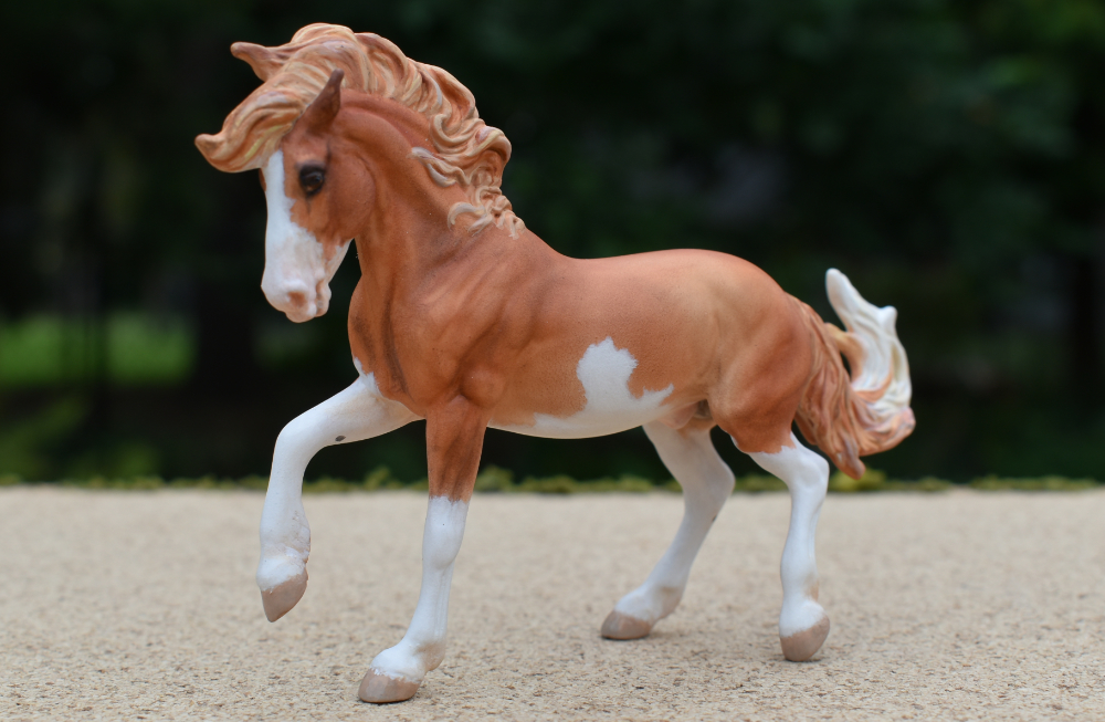 CM Breyer by Sarah Tregay, a Custom Mini/ Stablemate Model Horse to chestnut splash white on Fireheart