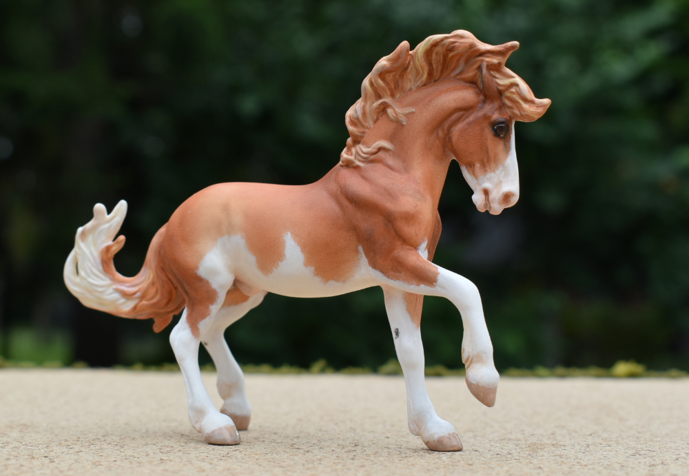 CM Breyer by Sarah Tregay, a Custom Mini/ Stablemate Model Horse to chestnut splash white on Fireheart