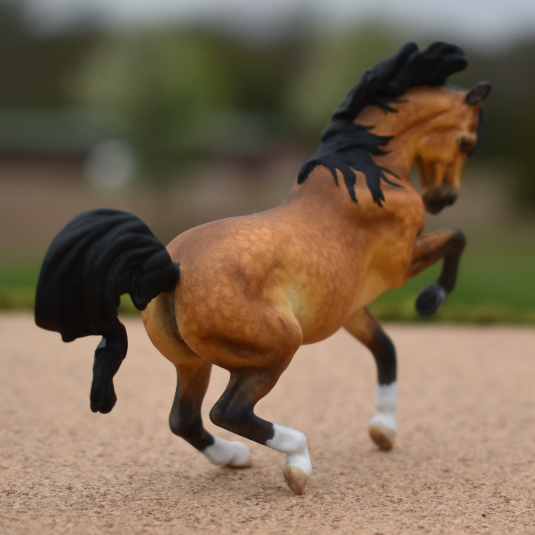 CM Breyer by Sarah Tregay, a Custom Mini/ Stablemate Model Horse to dappled sandy bay pony mare