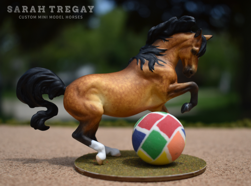 CM Breyer by Sarah Tregay, a Custom Mini/ Stablemate Model Horse to dappled sandy bay pony mare