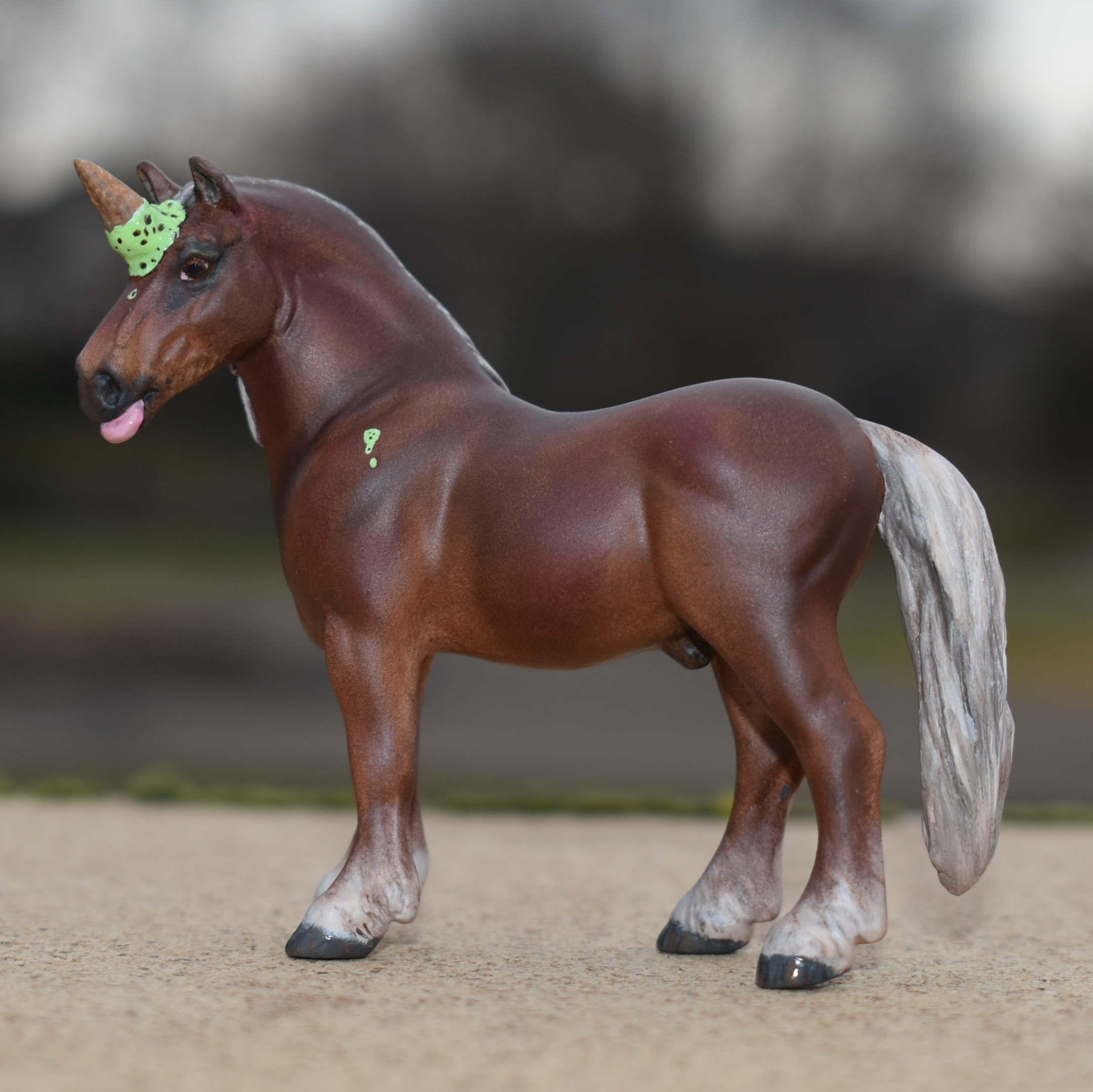Model horse (Breyer Stablemate) by Sarah Tregay