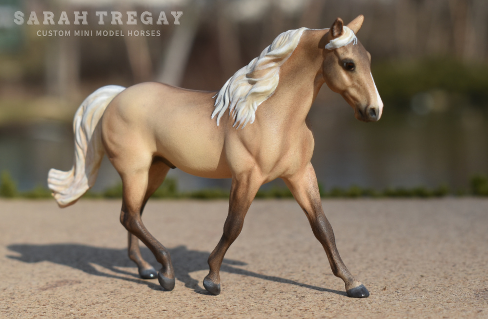 CM dunalino MFT gelding by Sarah Tregay, a Custom Mini/ Stablemate Model Horse 