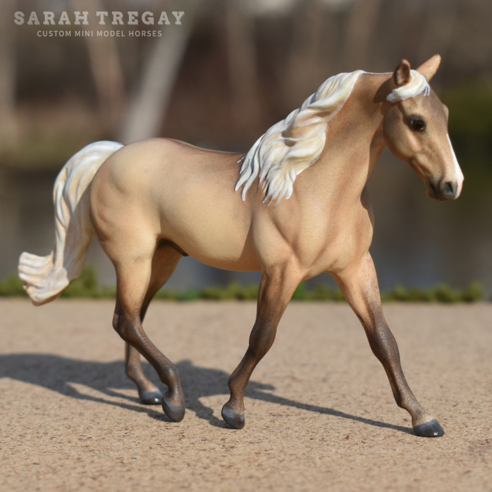 Custom mini Breyer Missouri Fox trotter MFT Stablemate Model horse by Sarah Tregay