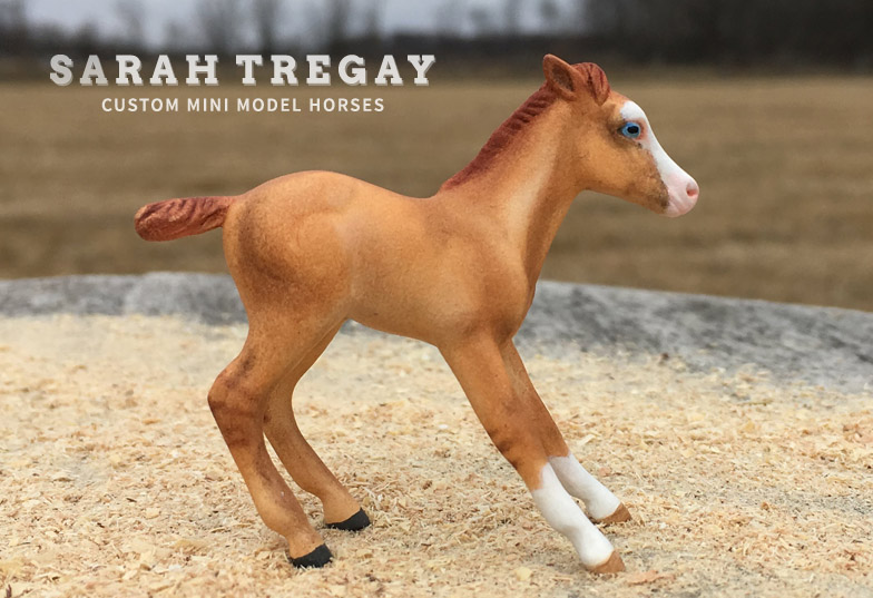 Custom Breyer SM Mini foal by Sarah Tregay