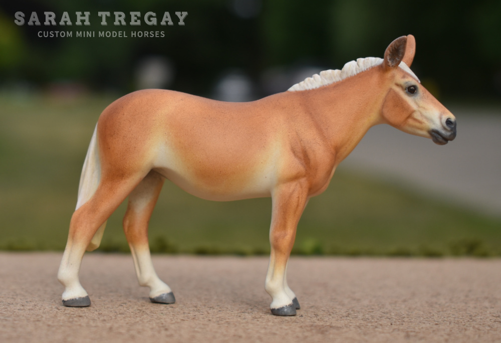 CM model horse mule Custom Breyer Stablemate (mini) by Sarah Tregay draft sorrel Belgian mule