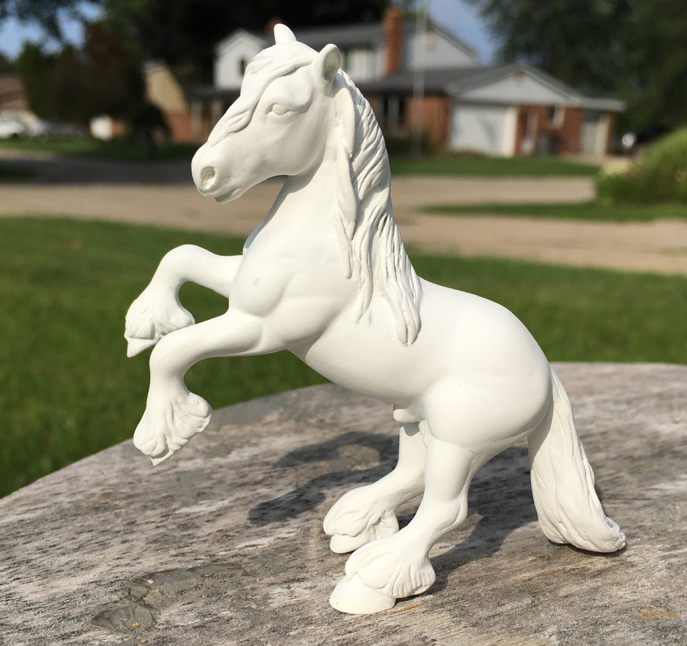 Custom mini Breyer Model horse by Sarah Tregay