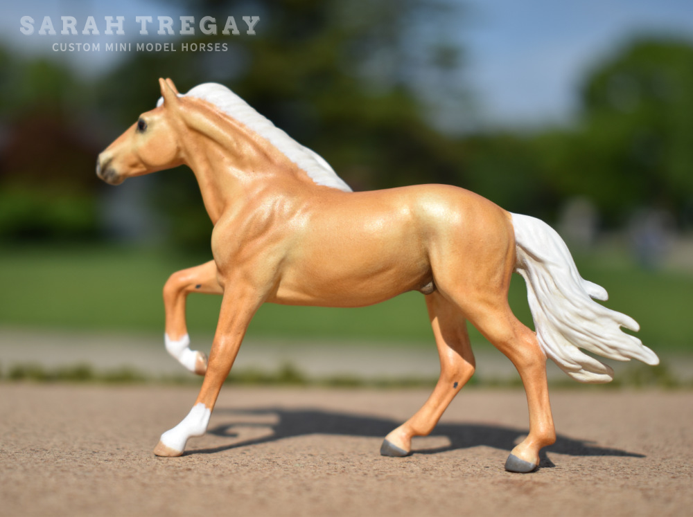 CM Breyer by Sarah Tregay, palomino stallion
