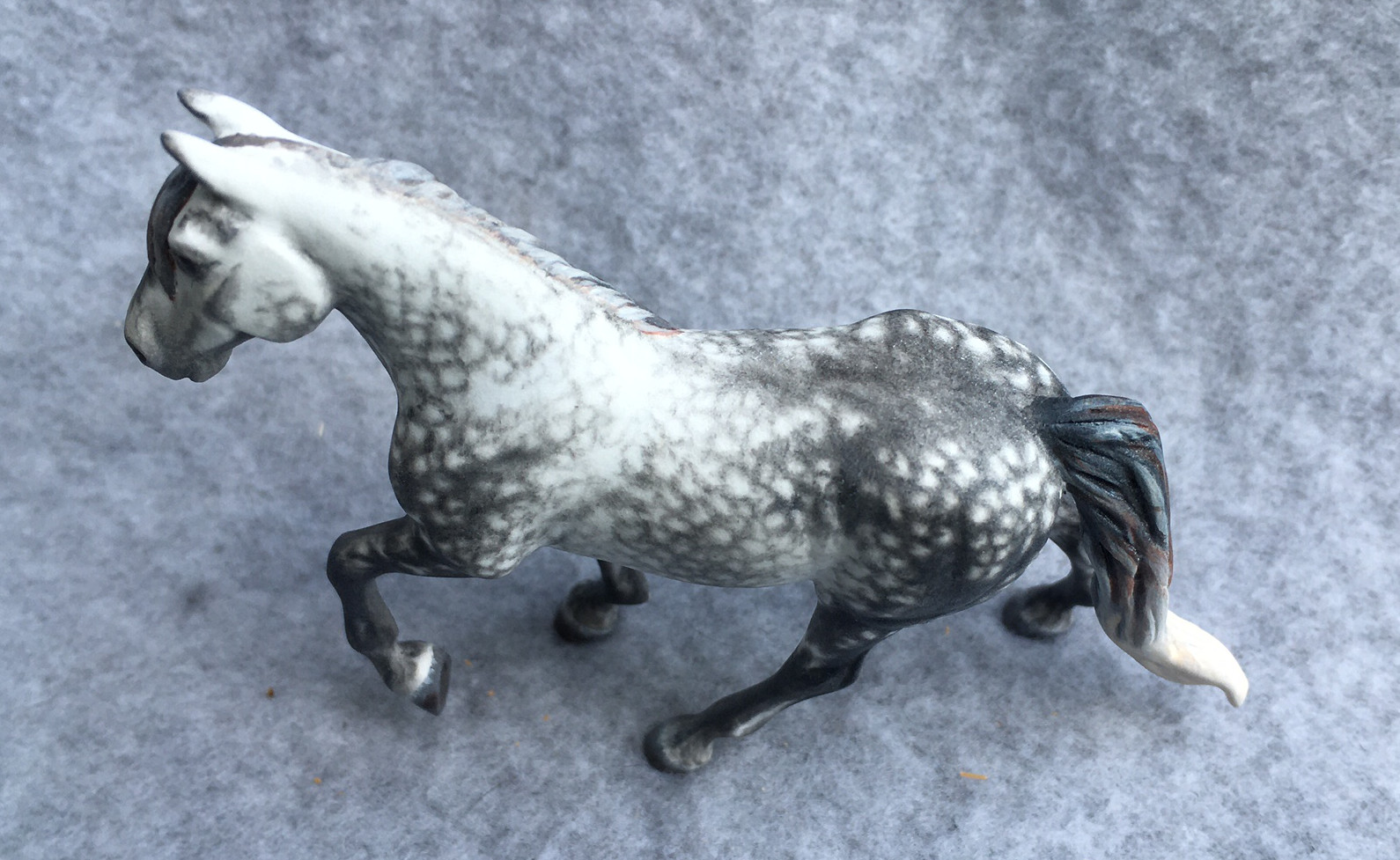 CM Breyer G3 TWH Stablemate Custom, a dapple gray gelding by Sarah Tregay, a Custom Mini/ Stablemate Model Horse 