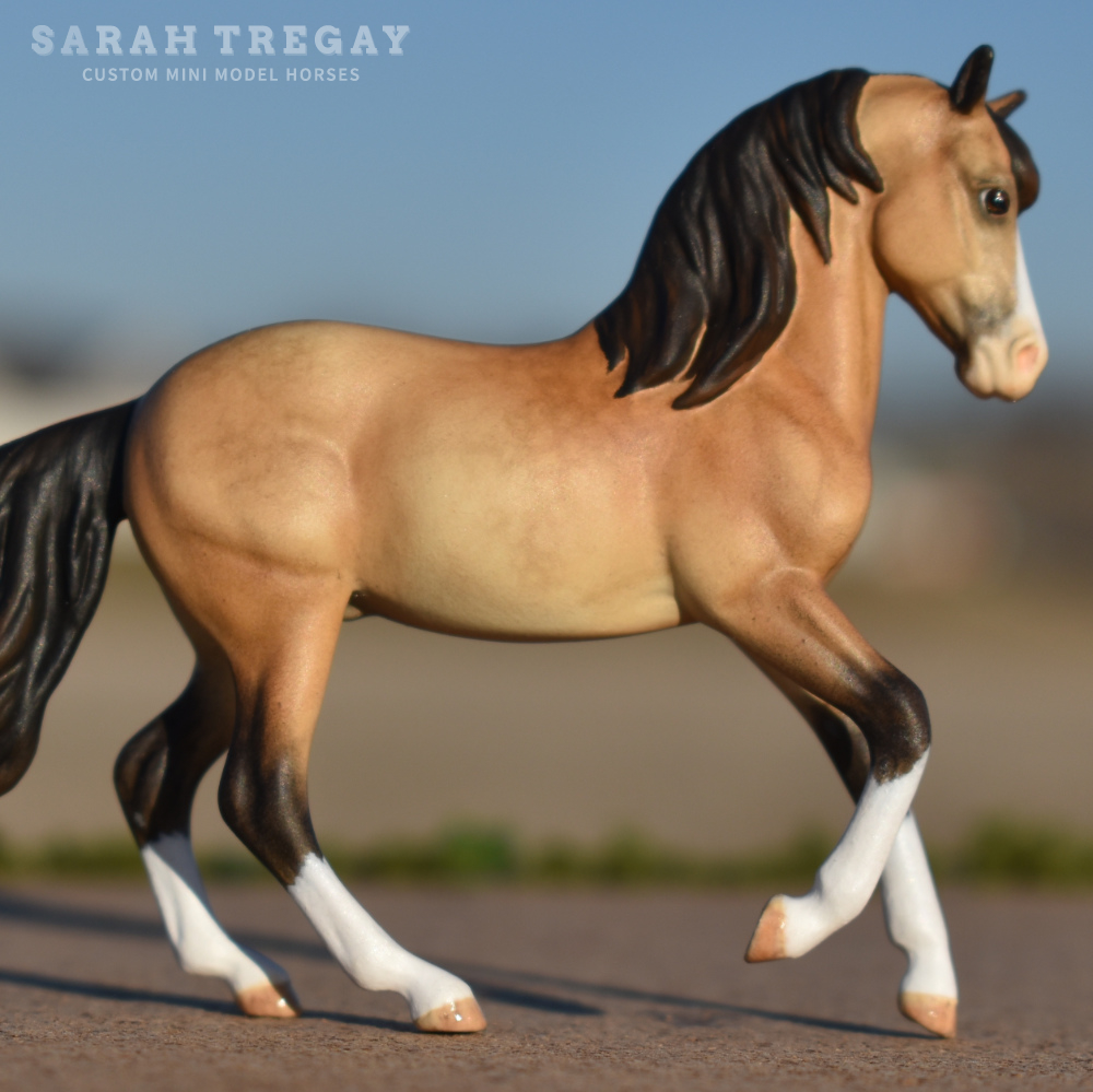 CM Breyer by Sarah Tregay, a Custom Mini/ Stablemate Model Horse to buckskin