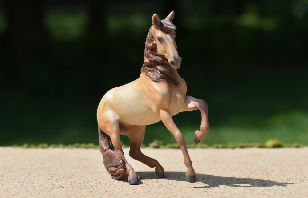 CM Breyer by Sarah Tregay, a Custom Mini/ Stablemate Model Horse to champagne andalusian stallion