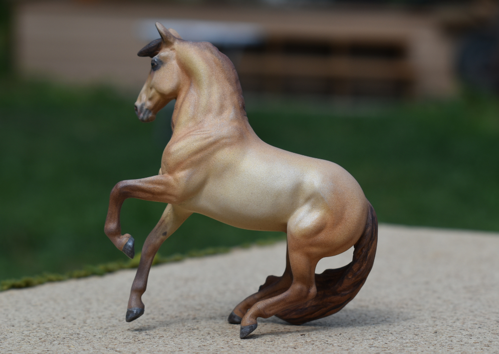 CM Breyer by Sarah Tregay, a Custom Mini/ Stablemate Model Horse to champagne andalusian stallion