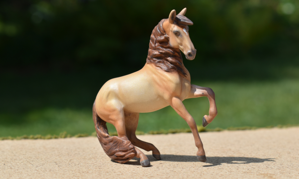 CM Breyer by Sarah Tregay, a Custom Mini/ Stablemate Model Horse to champagne andalusian stallion