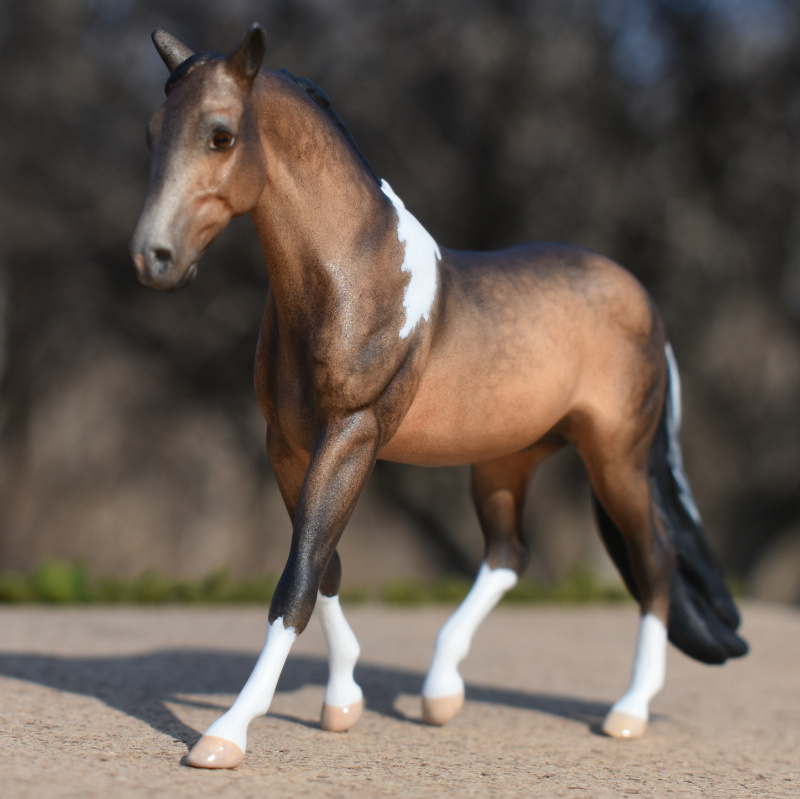 Custom mini Breyer Missouri Fox trotter MFT Stablemate Model horse by Sarah Tregay